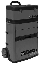 Click for a larger picture of Beta Tools C41H/G Two Module Tool Trolley, High - Grey
