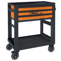 Click for a larger picture of Beta RSC51/IT-O 3 Drawer Tool Cart, Orange - Ships by Truck