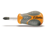 Click for a larger picture of Beta 1292N BetaMax Phillips Screwdriver, Short, PH2 x 30mm