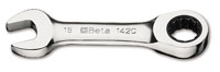 Click for a larger picture of Beta Tools 142C/18 Ratcheting Combo Wrench, Short, 18mm