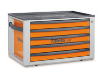 Click for a larger picture of Beta Tools C23ST-O Five-Drawer Portable Tool Chest, Orange