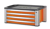 Click for a larger picture of Beta Tools C39T-O 4-Drawer Portable Tool Chest, Orange