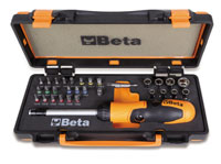 Click for a larger picture of Beta Tools 860/C38P Ratchet Hex Bit Driver and Accessories