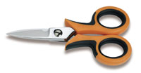 Click for a larger picture of Beta Tools 1128BM Electrician's Scissors, Straight Blades