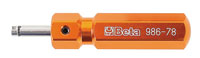 Click for a larger picture of Beta Tools 986/78 Tire Valve Stem Screwdriver Tool, Long 3"