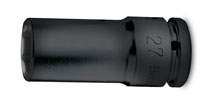 Click for a larger picture of Beta Tools 720L/10 Long 1/2" Drive Impact Socket, 10mm