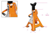 Click for a larger picture of Beta Tools 3010/T6 Steel Jack Stands, 13,000 lb, Pair
