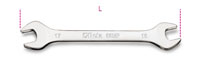 Click for a larger picture of Beta 55MP/16x17 Chrome Double Open End Wrench, 16mm x 17mm