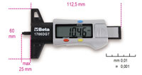 Click for a larger picture of Beta Tools 1706DGT Tire Tread Depth Gauge, Digital