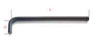 Click for a larger picture of Beta Tools 96L/9 Black Oxide Hex Key, Long, 9mm