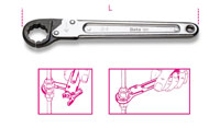 Click for a larger picture of Beta Tools 120/22 Ratchet Opening 12-Pt Box End Wrench, 22mm