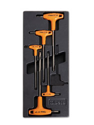 Click for a larger picture of Beta Tools T53 Set of 5 Drivers 96TBP Series in Molded Tray
