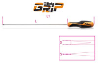 Click for a larger picture of Beta 1264L Long Headless Slotted Screwdriver, 2..5x200mm
