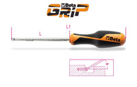 Click for a larger picture of Beta Tools 1266BP Ball End Hex Driver w/ Molded Handle, 8mm