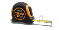 Click for a larger picture of Beta Tools 1692/5 Auto-Retracting Metric Measuring Tape, 5 M