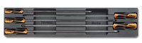 Click for a larger picture of Beta Tools T209 Set of 5 Long Screwdrivers in Molded Tray