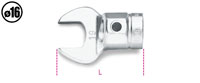 Click for a larger picture of Beta Tools 642/22 Crow Foot Head for 16mm Torque Bar, 22mm
