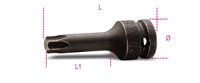 Click for a larger picture of Beta Tools 720TX/40 Impact Socket 1/2" Drive, Male T40 Torx