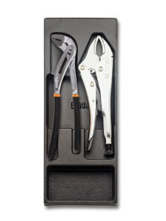 Click for a larger picture of Beta Tools T153 Set of 2 Pliers (1048, 1052) in Molded Tray
