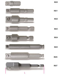 Click for a larger picture of Beta 892/0 Adapter, 1/4" Short Hex Bit to 1/4" Square Drive