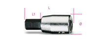 Click for a larger picture of Beta Tools 900ME/2,5 Male Hex Socket, 1/4" Drive, 2.5mm