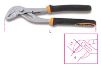 Click for a larger picture of Beta 1047BM/240 Slip Joint Pliers, Button Adjustment, 240mm