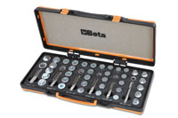 Click for a larger picture of Beta Tools 1495/C6 Oil Pan Drain Plug Thread Repair Set