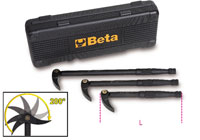 Click for a larger picture of Beta Tools 966/C3 Set of 3 Adjustable Head Pry Bars