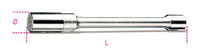 Click for a larger picture of Beta 956L/14 Spark Plug Socket, 1/2" Dr, Long, 14mm (9/16")