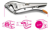 Click for a larger picture of Beta Tools 1050 Double Adjusting Self-Locking Pliers