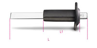 Click for a larger picture of Beta Tools 1342PM Extra-Thin Flat Chisel with Hand Guard