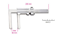 Click for a larger picture of Beta Tools 1650FD Brake Disc Thickness Gauge, 60mm x0.1mm