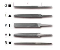 Click for a larger picture of Beta Tools1718A6/R Second Cut Round File without Handle, 6"