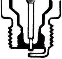 Click for a larger picture of Champion Sparkplug, Fine Wire Tip, Hot
