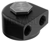 Click for a larger picture of Remote Oil Filter Adapter, 90 Deg Rotating, 22x1.5mm Thread