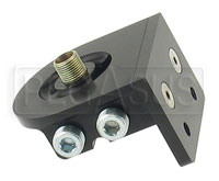 Large photo of Remote Filter Head, Dual Horizontal Ports, Billet Aluminum, Pegasus Part No. CM 22-625