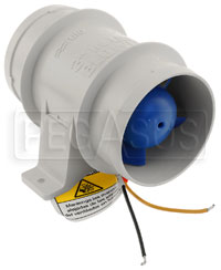 Click for a larger picture of In-Line Blower Fan, 135 CFM, 3" Diameter