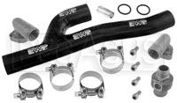 Click for a larger picture of Davies Craig EWP Header Adapter Kit Black (Big Block Chevy)