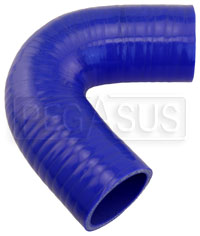 Click for a larger picture of Blue Silicone Hose, 2" I.D. 135 degree Elbow, 4" Legs