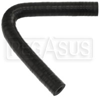 Click for a larger picture of Black Silicone Hose, 5/16" I.D. 135 degree Elbow, 4" Legs