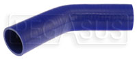 Click for a larger picture of Blue Silicone Hose, 2" I.D. 45 degree Elbow, 6" Legs