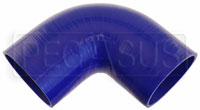 Click for a larger picture of Blue Silicone Hose, 4.00" I.D. 90 degree Elbow, 6" Legs