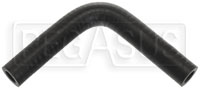 Click for a larger picture of Black Silicone Hose, 1/2" I.D. 90 degree Elbow, 4" Legs