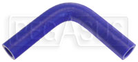 Click for a larger picture of Blue Silicone Hose, 5/8" I.D. 90 degree Elbow, 4" Legs