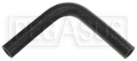 Click for a larger picture of Black Silicone Hose, 3/4" I.D. 90 degree Elbow, 6" Legs