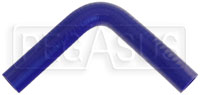 Click for a larger picture of Blue Silicone Hose, 7/8" I.D. 90 degree Elbow, 6" Legs