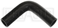 Click for a larger picture of Black Silicone Hose, 1" I.D. 90 degree Elbow, 4" Legs
