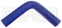 Click for a larger picture of Blue Silicone Hose, 1" I.D. 90 degree Elbow, 6" Legs