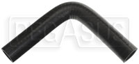 Click for a larger picture of Black Silicone Hose, 1 1/8" I.D. 90 degree Elbow, 6" Legs