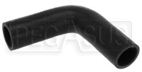 Click for a larger picture of Black Silicone Hose, 1 1/8" I.D. 90 degree Elbow, 4" Legs